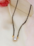 Generic Women's Brass Gold Plated Single Layer Beaded Mangalsutra (Multicolor)-PID68296