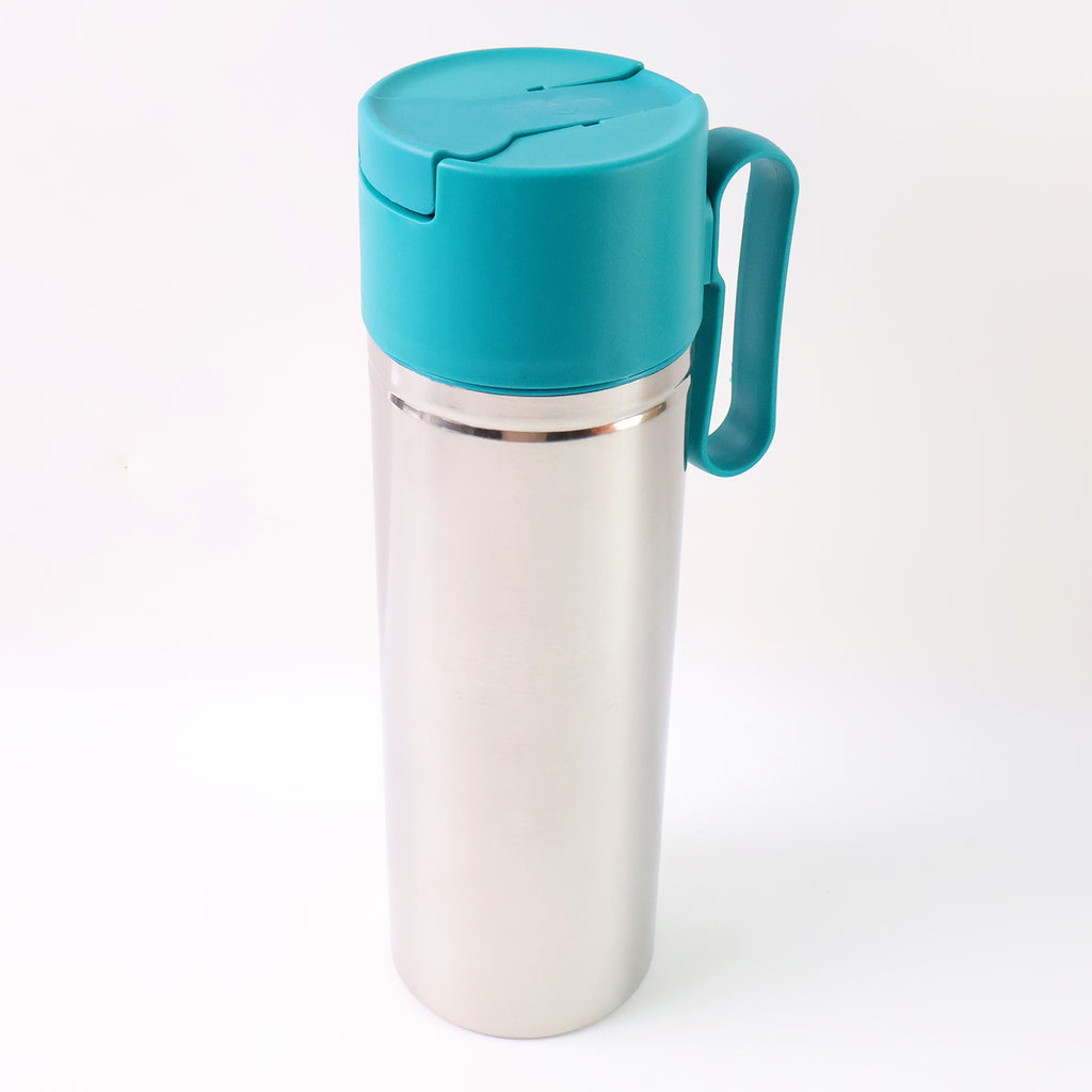 Stainless Steel Fresh Oil Pourer Bottle With Flip Lid And Handle Approx 1000ml (1 Pc)